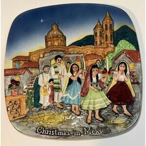 Vtg 1973 Royal Doulton John Beswick, Ltd-Edition Christmas In Mexico Wall Plate.
